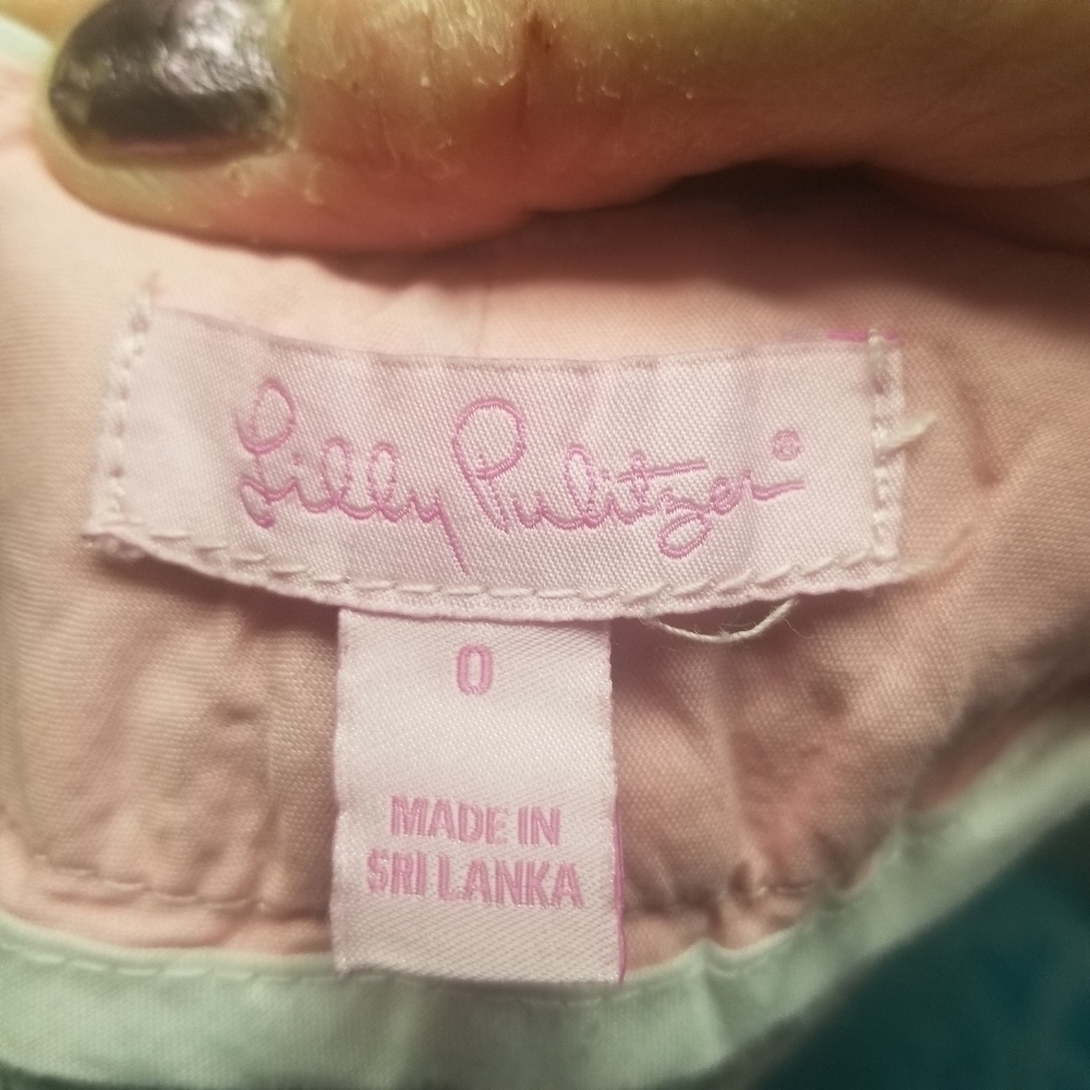 Lilly Pulitzer shorley light fire flies dragonfly pants capri - Picture 8 of 10